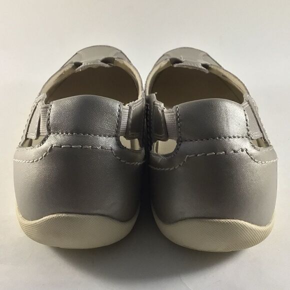 Abeo lite lucky womens shoes leather loafers silver size 9.5 - Picture 3 of 9